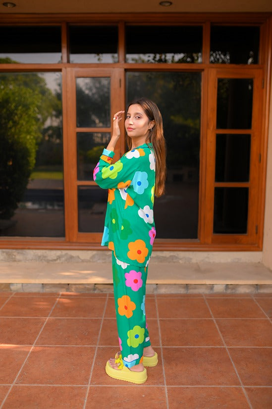 Green Garden Pj Set