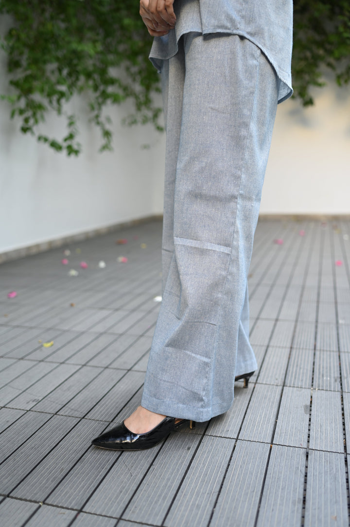 BLUE CHAMBRAY CO-ORD SET