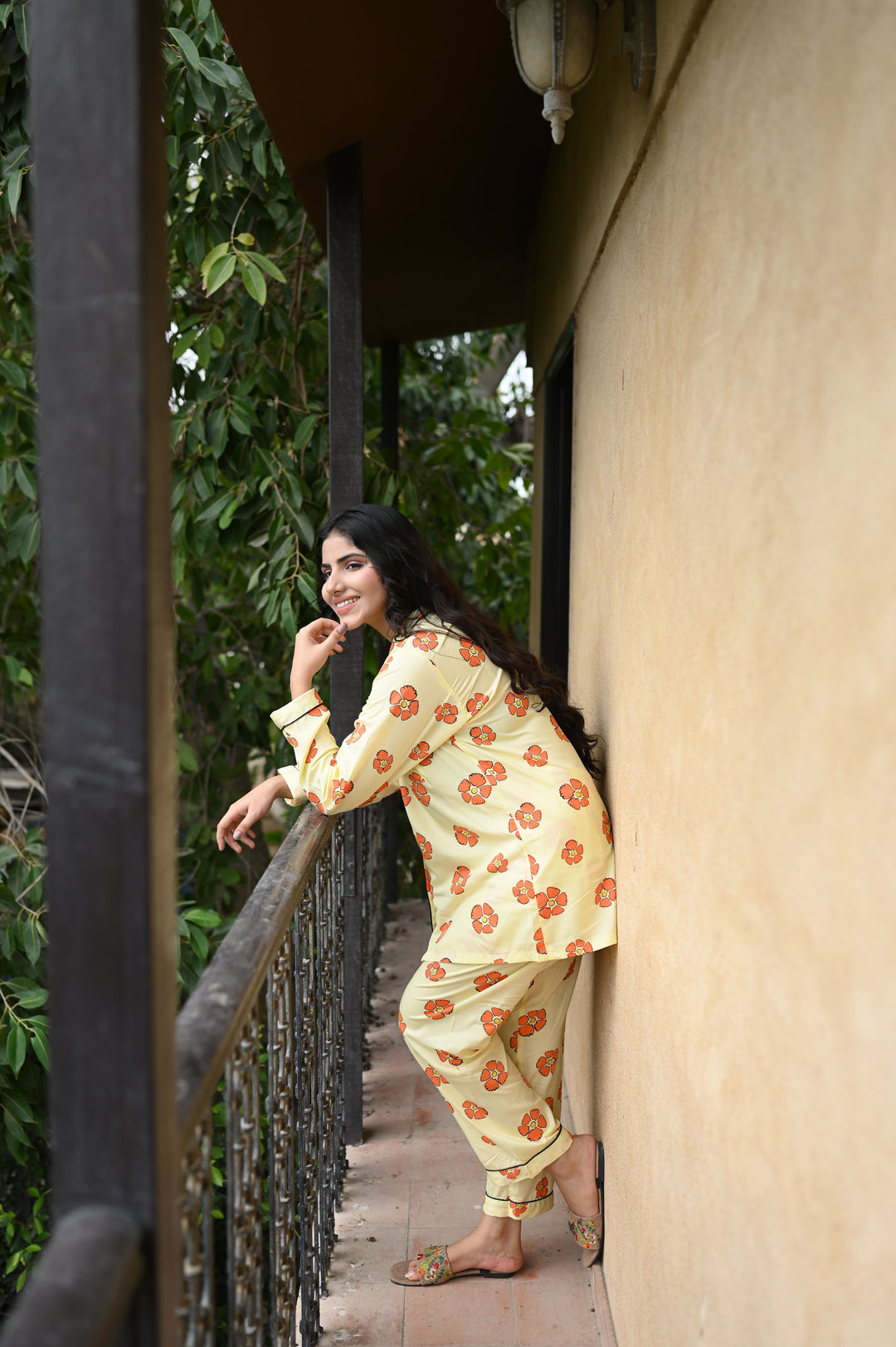 YELLOW FLOWER PJ Set